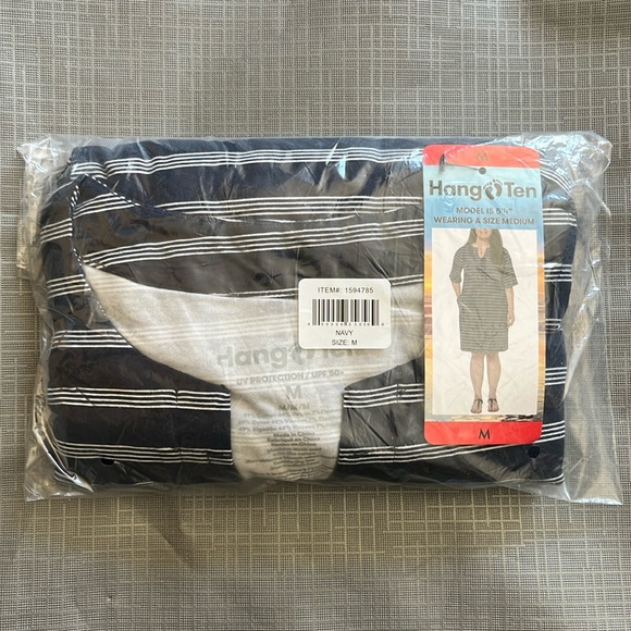 NWT Hang Ten Ladies Sun Dress - BLUE - M - Picture 2 of 5